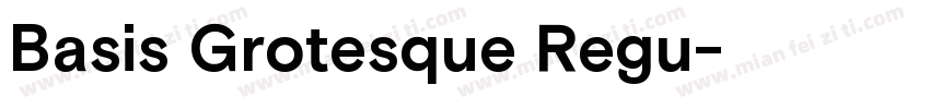 Basis Grotesque Regu字体转换
